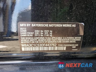 Zdjęcie 12 z 12 samochodu: 2013 BMW 328 I SULEV VIN:WBA3C1C53DF443762 - miniatura