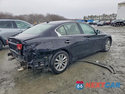 Trzecie zdjęcie samochodu z tyłu: 2014 INFINITI Q50 BASE VIN:JN1BV7AR3EM698378 - miniatura