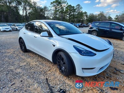 Czwarte zdjęcie samochodu z boku: 2022 TESLA MODEL Y VIN:7SAYGDEF7NF414908 - miniatura