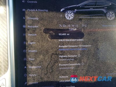 Zdjęcie 9 z 11 samochodu: 2016 TESLA MODEL S VIN:5YJSA1E13GF120884 - miniatura