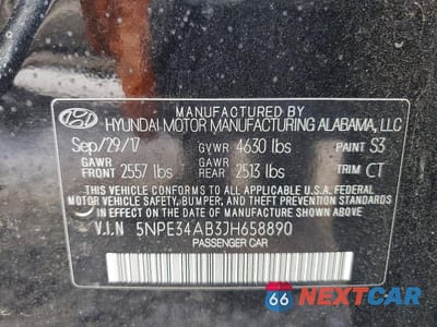 Zdjęcie 12 z 12 samochodu: 2018 HYUNDAI SONATA SPORT 2.0T VIN:5NPE34AB3JH658890 - miniatura