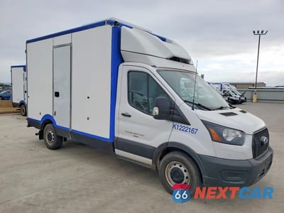 Czwarte zdjęcie samochodu z boku: 2023 FORD TRANSIT DELIVERY TRUCK VIN:1FDBW5ZG7PKA22057 - miniatura