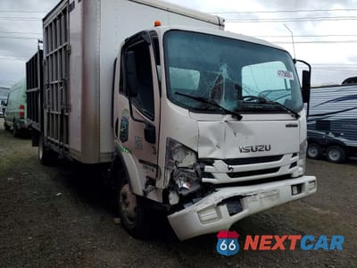 Czwarte zdjęcie samochodu z boku: 2019 ISUZU NPR HD FLATBED TRUCK VIN:54DC4W1B9KS808404 - miniatura