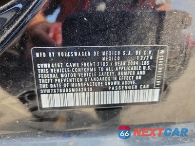 Zdjęcie 13 z 13 samochodu: 2025 VOLKSWAGEN JETTA SE VIN:3VW7X7BU8SM042819 - miniatura