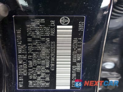 Zdjęcie 12 z 12 samochodu: 2024 TOYOTA CAMRY LE VIN:4T1R11AK2RU229226 - miniatura