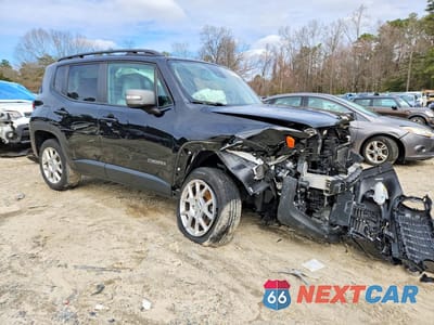 Czwarte zdjęcie samochodu z boku: 2021 JEEP RENEGADE LIMITED VIN:ZACNJDD12MPM27304 - miniatura