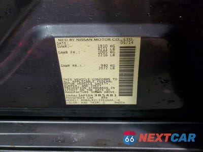 Zdjęcie 13 z 13 samochodu: 2014 NISSAN ALTIMA 2.5 S VIN:1N4AL3AP1EN385481 - miniatura