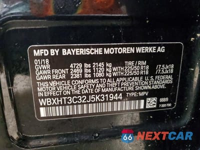 Zdjęcie 12 z 12 samochodu: 2018 BMW X1 XDRIVE28I VIN:WBXHT3C32J5K31944 - miniatura
