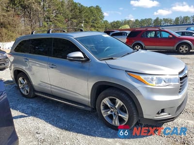 Czwarte zdjęcie samochodu z boku: 2016 TOYOTA HIGHLANDER LIMITED PLATINUM VIN:5TDYKRFH7GS126751 - miniatura