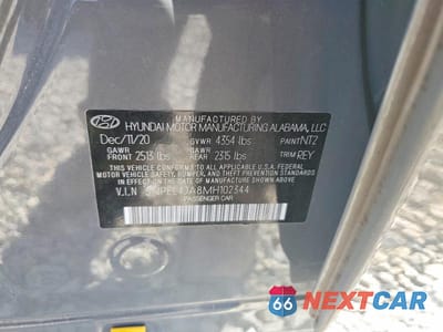 Zdjęcie 13 z 13 samochodu: 2021 HYUNDAI SONATA SEL VIN:5NPEL4JA8MH102344 - miniatura