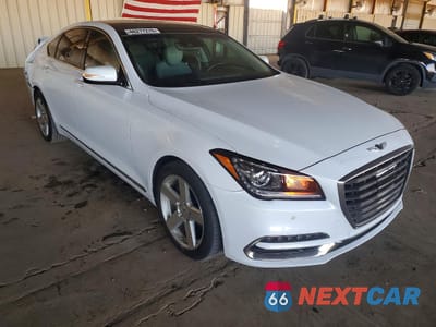 Czwarte zdjęcie samochodu z boku: 2018 GENESIS G80 3.8 VIN:KMHGN4JE1JU285251 - miniatura