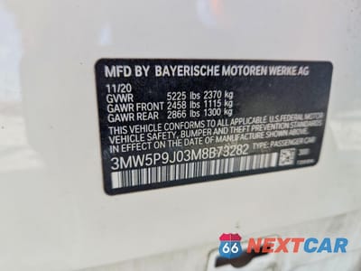 Zdjęcie 13 z 13 samochodu: 2021 BMW 3ER 330XE VIN:3MW5P9J03M8B73282 - miniatura