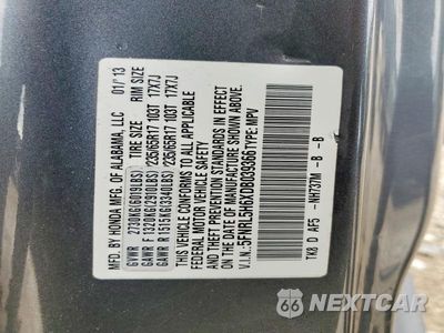 Zdjęcie 13 z 13 samochodu: 2013 HONDA ODYSSEY EXL VIN:5FNRL5H6XDB039366 - miniatura