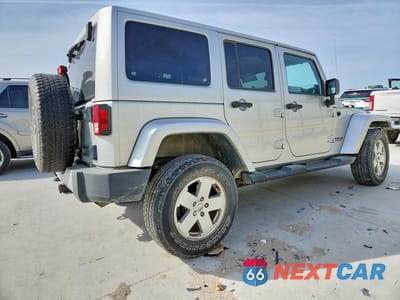 Trzecie zdjęcie samochodu z tyłu: 2012 JEEP WRANGLER UNLIMITED SAHARA VIN:1C4BJWEG6CL188752 - miniatura