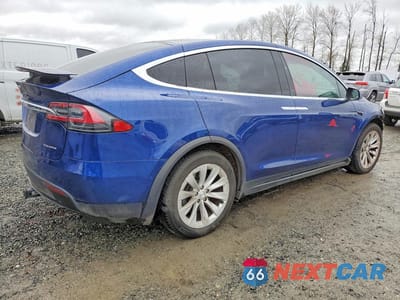 Trzecie zdjęcie samochodu z tyłu: 2020 TESLA MODEL X VIN:5YJXCAE22LF260959 - miniatura