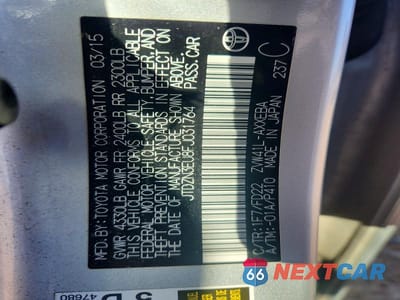 Zdjęcie 13 z 13 samochodu: 2015 TOYOTA PRIUS V TWO VIN:JTDZN3EU8FJ031764 - miniatura