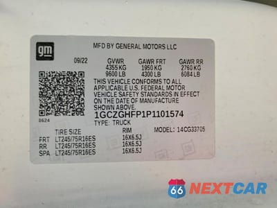 Zdjęcie 13 z 13 samochodu: 2023 CHEVROLET EXPRESS 3500 CARGO UTILITY / SERVICE VAN VIN:1GCZGHFP1P1101574 - miniatura