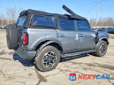 Trzecie zdjęcie samochodu z tyłu: 2024 FORD BRONCO OUTER BANKS VIN:1FMDE8BH1RLA97415 - miniatura