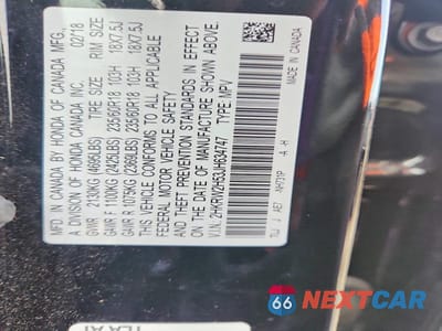 Zdjęcie 13 z 13 samochodu: 2018 HONDA CR-V EX VIN:2HKRW2H53JH634747 - miniatura