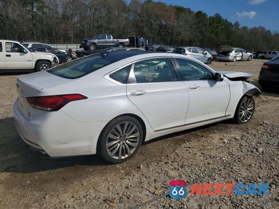 Trzecie zdjęcie samochodu z tyłu: 2018 GENESIS G80 5.0 ULTIMATE VIN:KMHGN4JF5JU253914 - miniatura