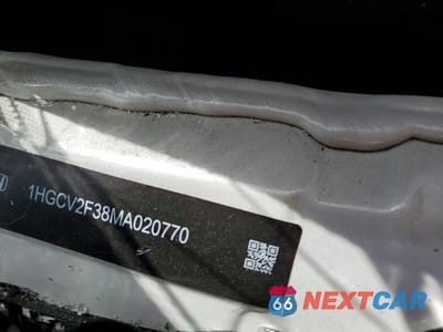Zdjęcie 12 z 12 samochodu: 2021 HONDA ACCORD SPORT VIN:1HGCV2F38MA020770 - miniatura