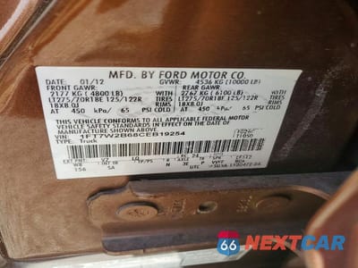 Zdjęcie 12 z 12 samochodu: 2012 FORD F250 SUPER DUTY VIN:1FT7W2B68CEB19254 - miniatura