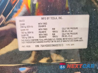 Zdjęcie 13 z 13 samochodu: 2022 TESLA MODEL Y VIN:7SAYGDEE0NA007873 - miniatura