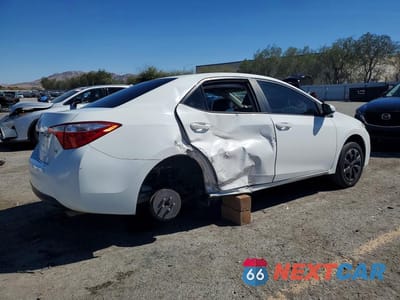 Trzecie zdjęcie samochodu z tyłu: 2016 TOYOTA COROLLA LE VIN:5YFBURHE3GP522610 - miniatura