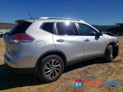 Trzecie zdjęcie samochodu z tyłu: 2015 NISSAN ROGUE SL VIN:5N1AT2MVXFC829027 - miniatura