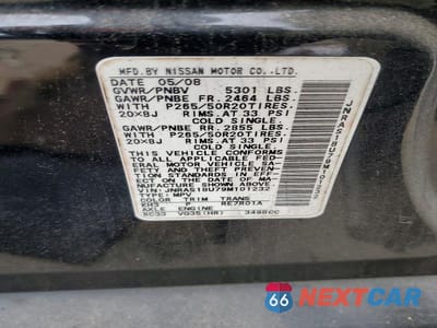 Zdjęcie 13 z 13 samochodu: 2009 INFINITI FX35 BASE VIN:JNRAS18U79M101232 - miniatura