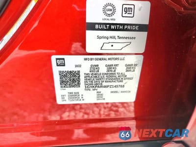 Zdjęcie 12 z 12 samochodu: 2023 CADILLAC XT6 LUXURY VIN:1GYKPAR46PZ145768 - miniatura