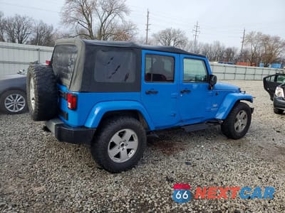 Trzecie zdjęcie samochodu z tyłu: 2011 JEEP WRANGLER UNLIMITED SAHARA VIN:1J4BA5H1XBL548650 - miniatura