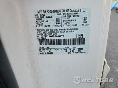 Zdjęcie 12 z 13 samochodu: 2003 FORD F150 VIN:2FTRX18W23CA52390 - miniatura