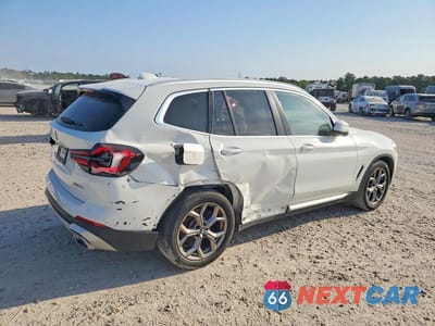 Trzecie zdjęcie samochodu z tyłu: 2023 BMW X3 SDRIVE30I VIN:5UX43DP04P9N79875 - miniatura