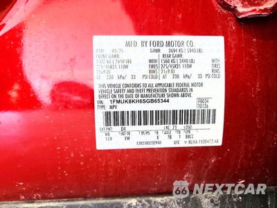 Zdjęcie 14 z 14 samochodu: 2025 FORD EXPLORER ST-LINE VIN:1FMUK8KH6SGB65344 - miniatura