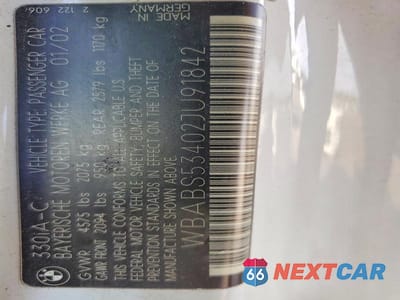 Zdjęcie 12 z 12 samochodu: 2002 BMW 330 CI VIN:WBABS53402JU91842 - miniatura