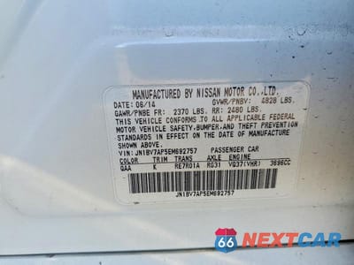 Zdjęcie 13 z 13 samochodu: 2014 INFINITI Q50 SPORT VIN:JN1BV7AP5EM692757 - miniatura