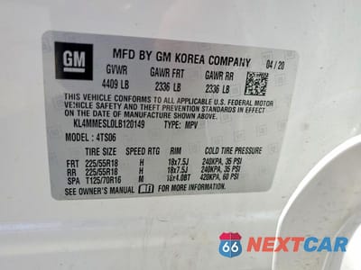 Zdjęcie 13 z 13 samochodu: 2020 BUICK ENCORE GX SELECT VIN:KL4MMESL0LB120149 - miniatura