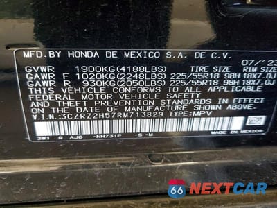 Zdjęcie 13 z 13 samochodu: 2024 HONDA HR-V SPORT VIN:3CZRZ2H57RM713829 - miniatura