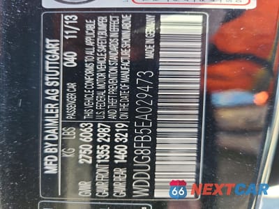 Zdjęcie 12 z 12 samochodu: 2014 MERCEDES-BENZ S 550 4MATIC VIN:WDDUG8FB5EA029473 - miniatura