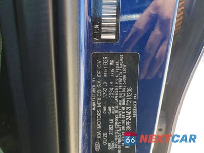 Zdjęcie 12 z 12 samochodu: 2020 KIA FORTE LXS VIN:3KPF24AD2LE218238 - miniatura