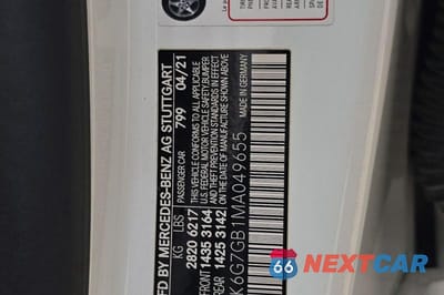 Zdjęcie 10 z 14 samochodu: 2021 MERCEDES-BENZ S 580 4MATIC VIN:W1K6G7GB1MA049655 - miniatura