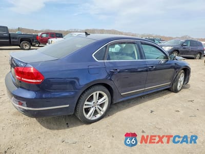 Trzecie zdjęcie samochodu z tyłu: 2014 VOLKSWAGEN PASSAT SEL VIN:1VWCT7A36EC060129 - miniatura