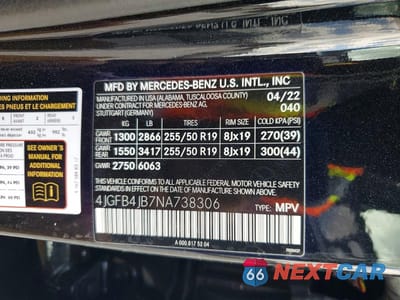 Zdjęcie 13 z 13 samochodu: 2022 MERCEDES-BENZ GLE 350 VIN:4JGFB4JB7NA738306 - miniatura