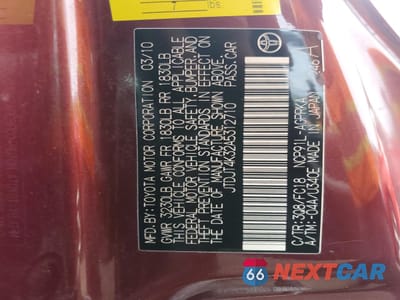 Zdjęcie 12 z 12 samochodu: 2010 TOYOTA YARIS BASE VIN:JTDJT4K32A5312710 - miniatura