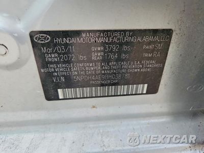 Zdjęcie 12 z 12 samochodu: 2011 HYUNDAI ELANTRA VIN:5NPDH4AE9BH038781 - miniatura