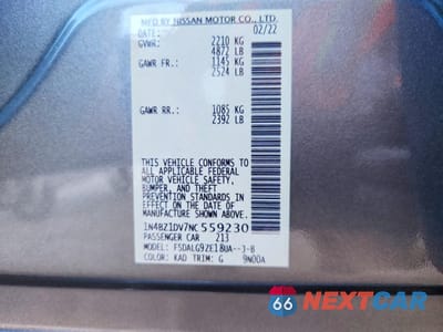 Zdjęcie 14 z 14 samochodu: 2022 NISSAN LEAF SL PLUS VIN:1N4BZ1DV7NC559230 - miniatura