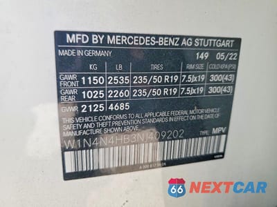 Zdjęcie 13 z 13 samochodu: 2022 MERCEDES-BENZ GLA 250 4MATIC VIN:W1N4N4HB3NJ409202 - miniatura