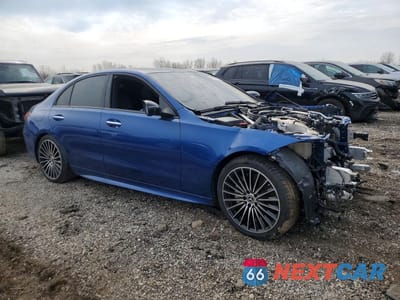 Czwarte zdjęcie samochodu z boku: 2022 MERCEDES-BENZ C 300 4MATIC VIN:W1KAF4HB2NR066669 - miniatura