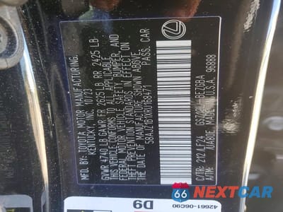 Zdjęcie 13 z 13 samochodu: 2024 LEXUS ES 350 F SPORT HANDLING VIN:58AJZ1B1XRU168471 - miniatura